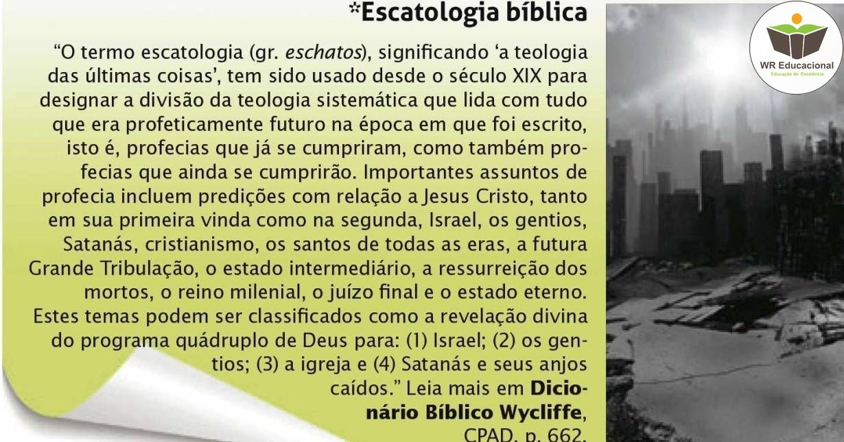ESCATOLOGIA BÍBLICA ( PENTECOSTAL )